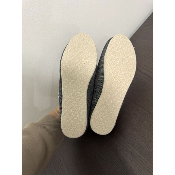 Toms Womens Black Twill Slip On Canvas Loafer Flat Shoes Size 5.5 NWOB - Picture 5 of 6
